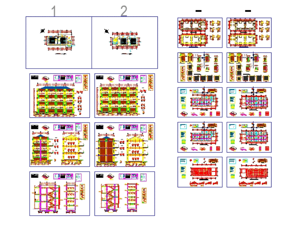 Plane structures of a College