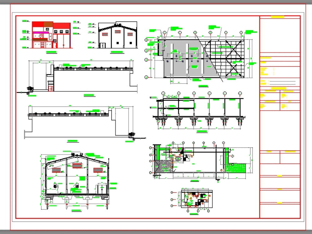 Detalles almacen industrial en AutoCAD CAD 2 63 MB 