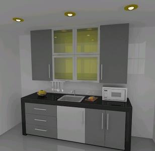 Mobília da cozinha 3D