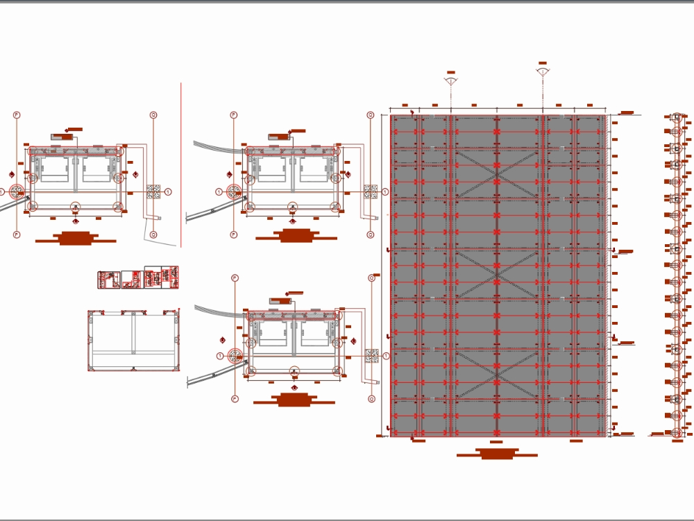 Elevador panorâmico com estrutura metálica
