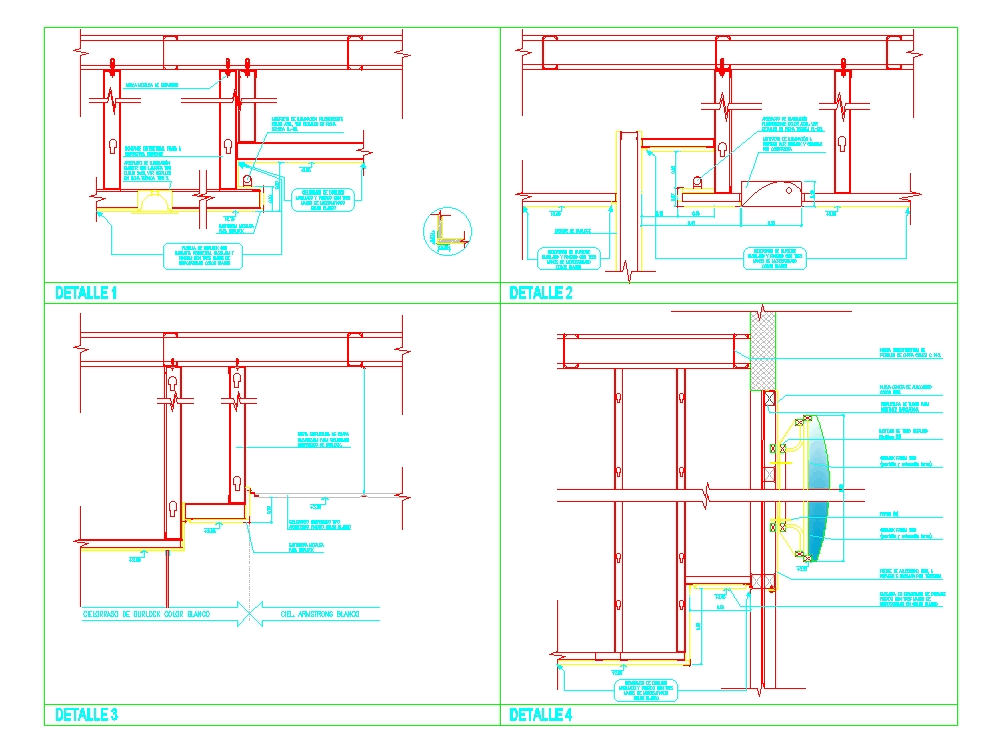 ceiling details - walls