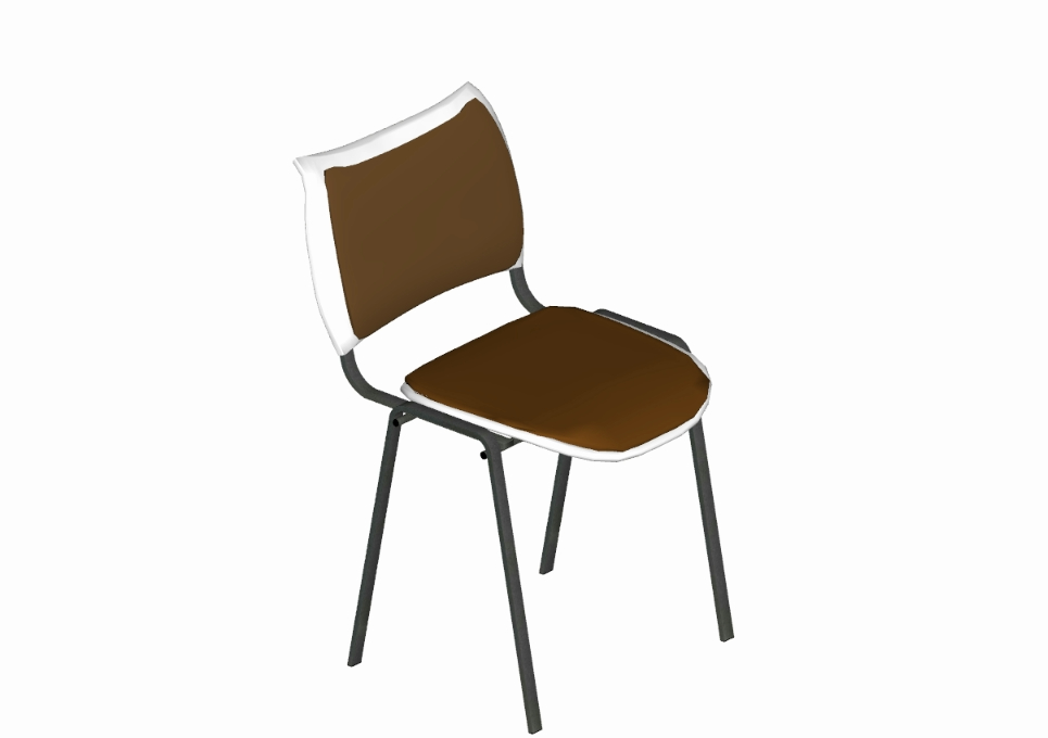 Modélisation 3D d'une chaise de bureau