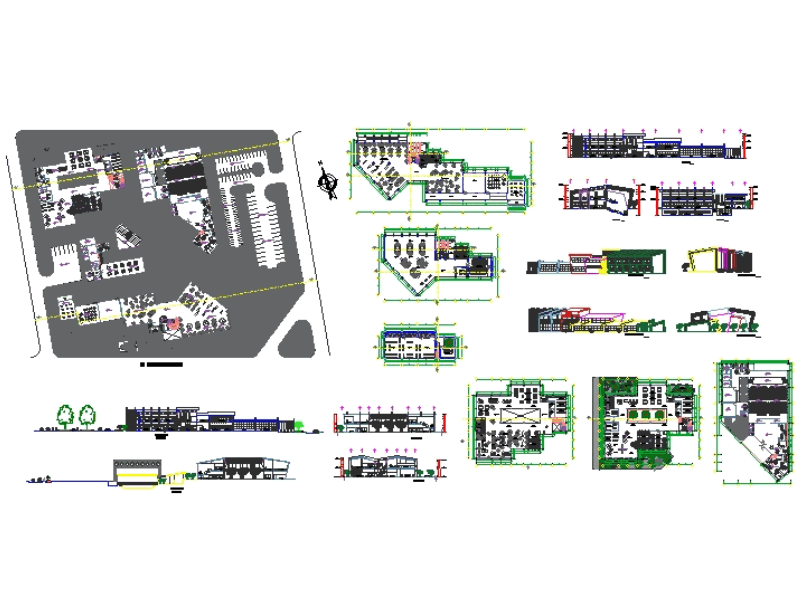 Centro Cultural En Autocad Descargar Cad 10 5 Mb Bibliocad