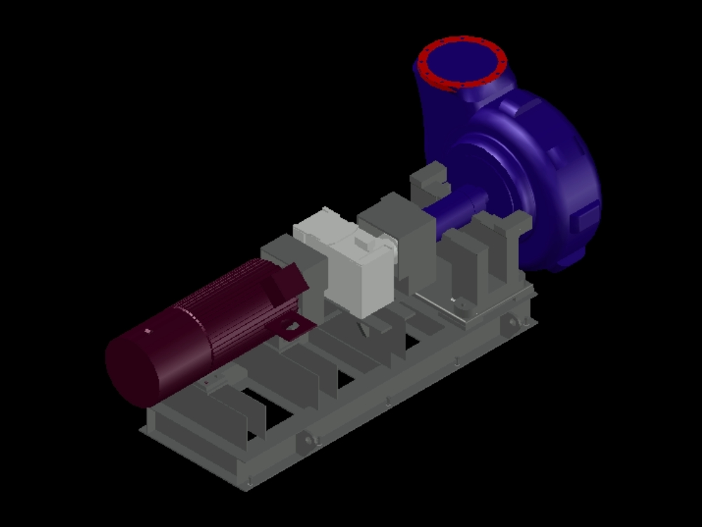 Hydraulikpumpe in 3D
