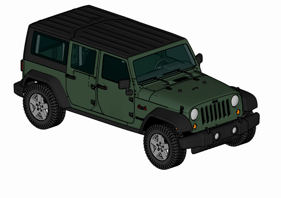 Jeep Wrangler Unlimited 2009 - 3D