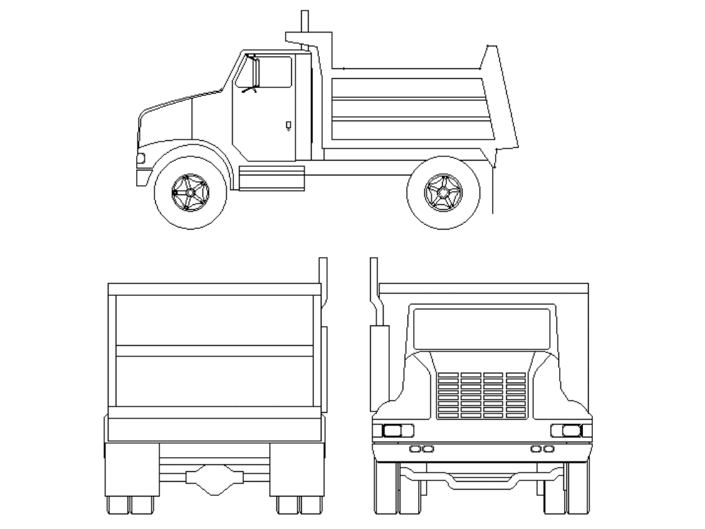 Чертеж фуры автокад
