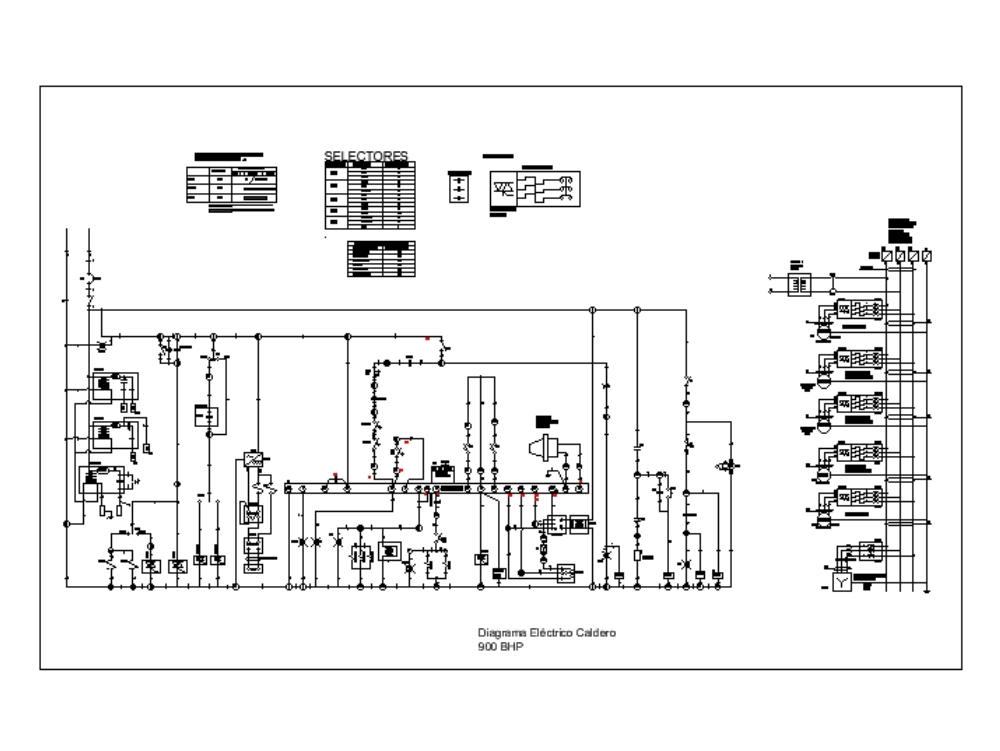 electrical diagram boiler 900 bhp