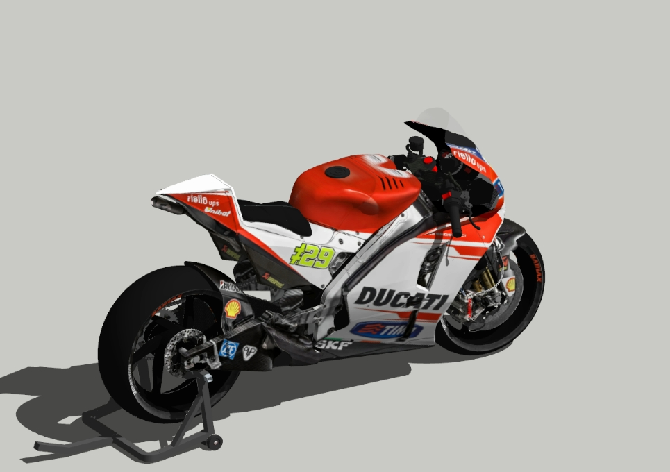Moto Ducati Sport 3d