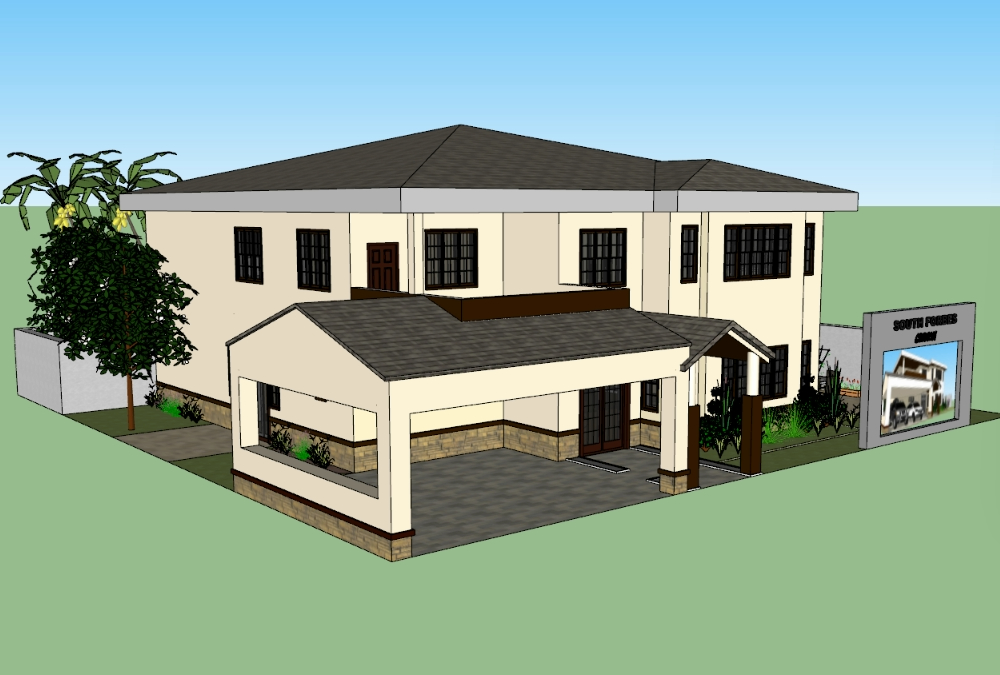 Two-level house 3D