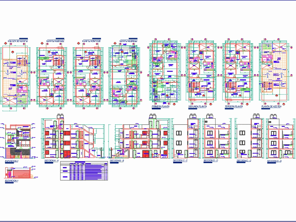 Logement Multifamilial Dans Autocad Téléchargement Cad 102 Mb Bibliocad 2084