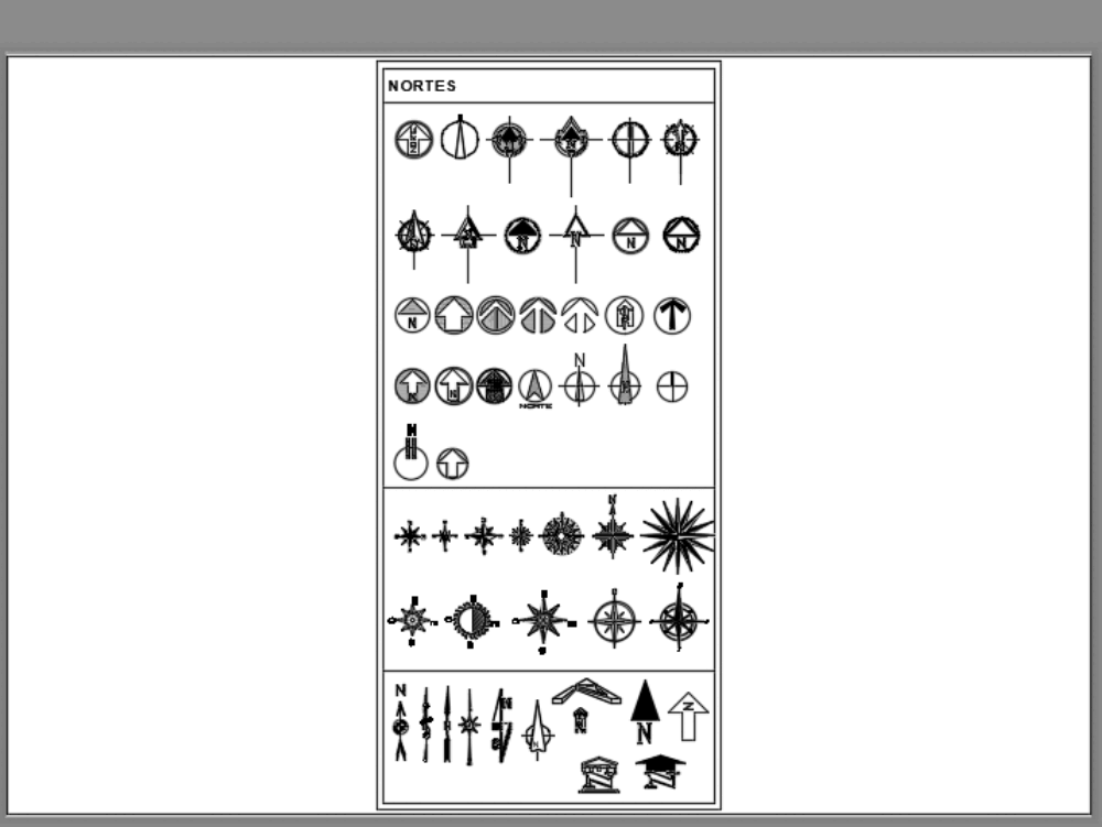 Simbolo De Norte En Autocad Descargar Cad Gratis 16 19 Mb Bibliocad