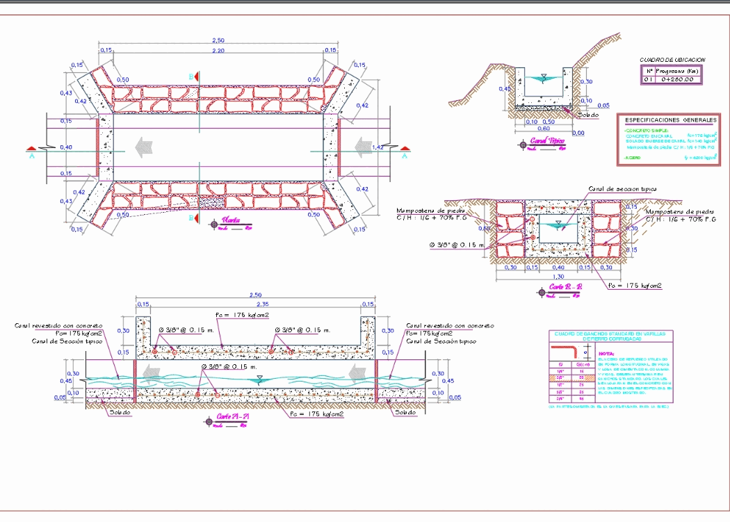 Culvert bridge type in AutoCAD | CAD download (805.81 KB) | Bibliocad