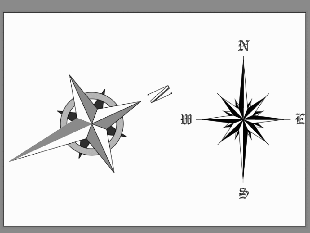 Símbolo de norte en AutoCAD | Descargar CAD gratis (25.66 KB) | Bibliocad