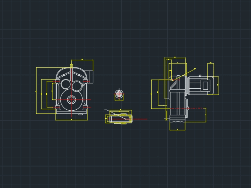 Motor En AutoCAD | Descargar CAD Gratis (69.2 KB) | Bibliocad