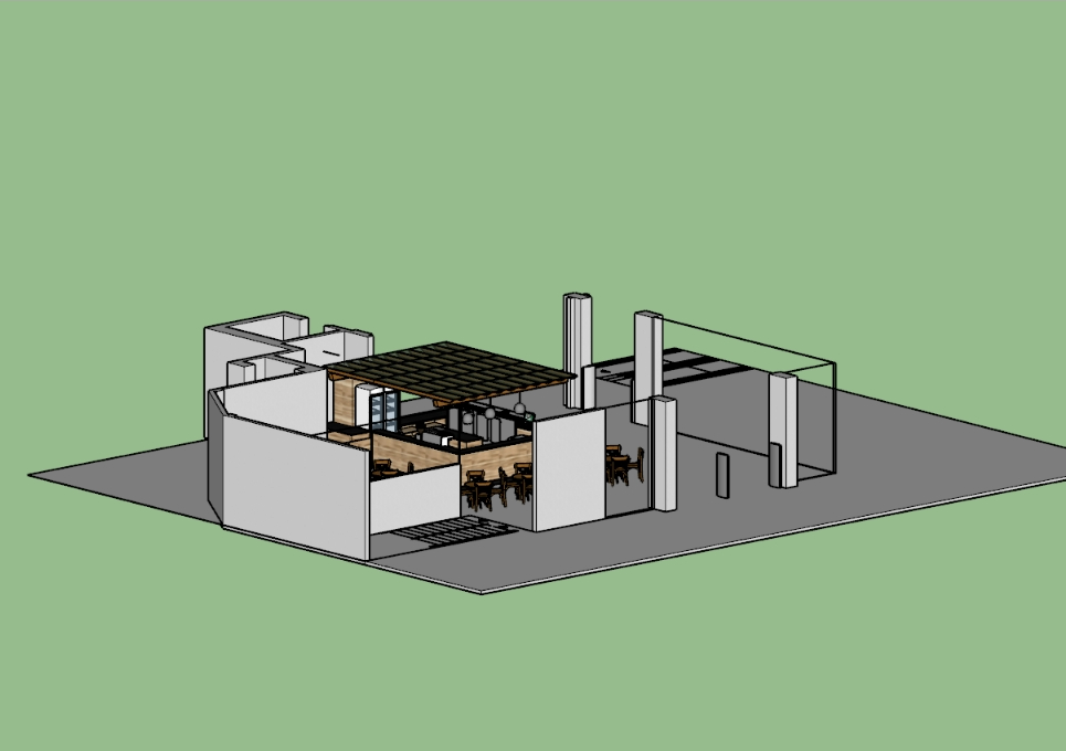 Cafeteria in SKP | CAD download ( MB) | Bibliocad