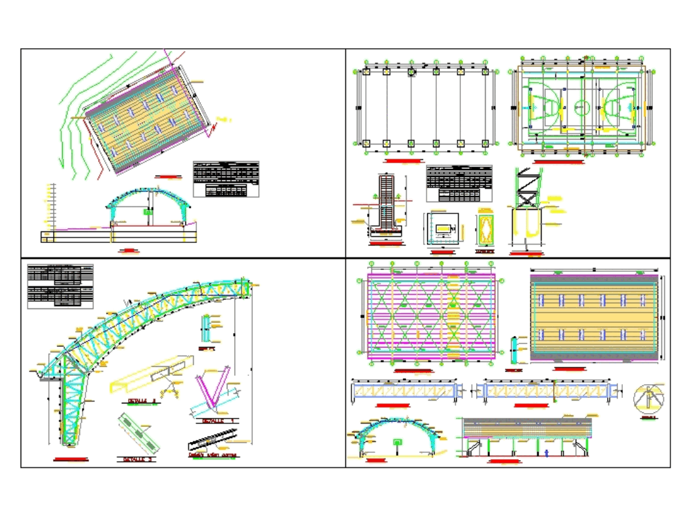 Diseño y calculo estructural de cubierta de cancha de usos multiples (1