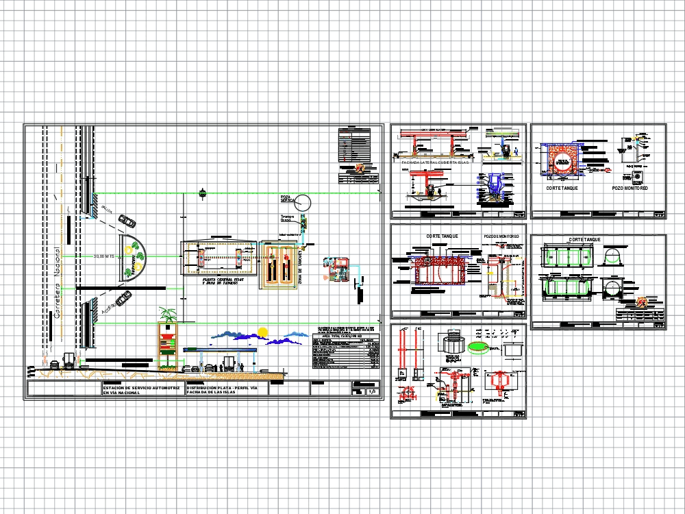 Planos Estacion De Servicio En Autocad Cad Mb Bibliocad My Xxx Hot Girl 1067