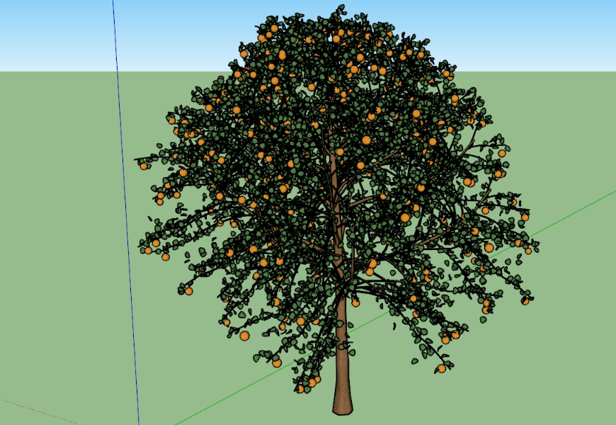 3D ORANGE TREE
