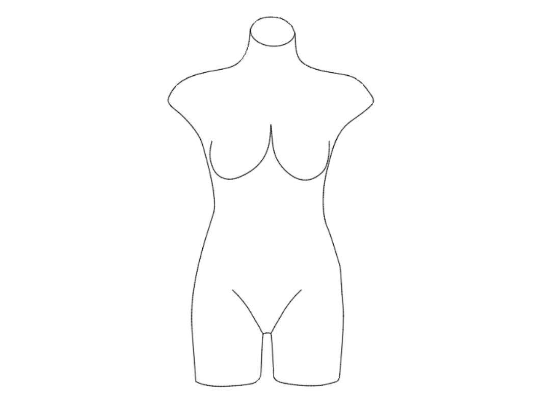 2d female mannequin