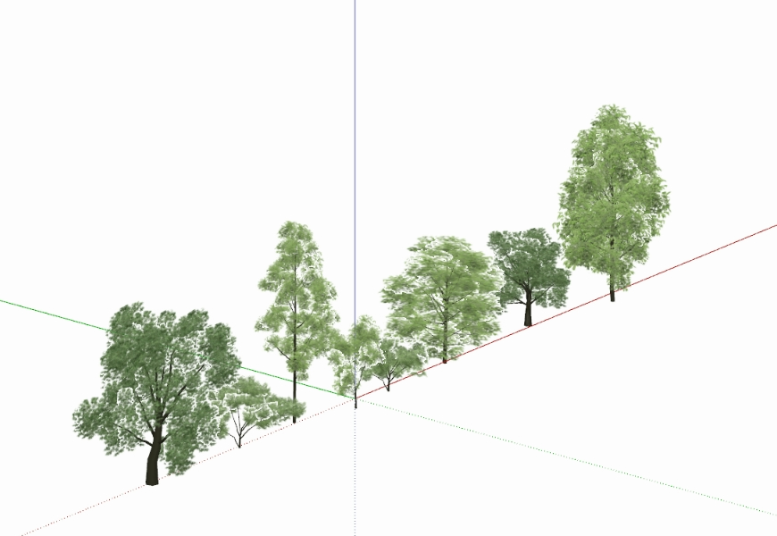 sketchup trees free download