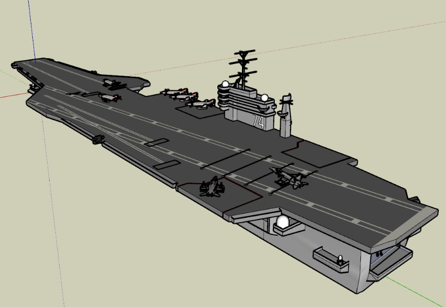 Porte-avions pour bateaux militaires
