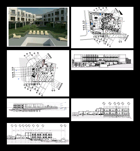 3-star hotel. Architectural project