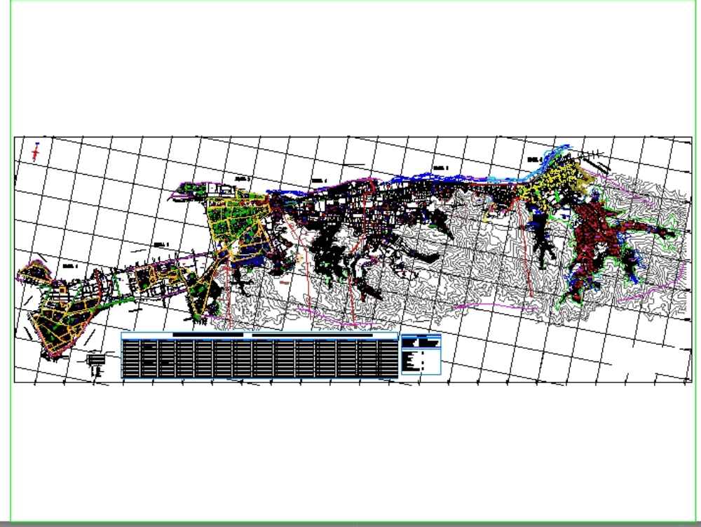 Plano Catastral De Ate Vitarte En Autocad Cad 8 Mb Bibliocad