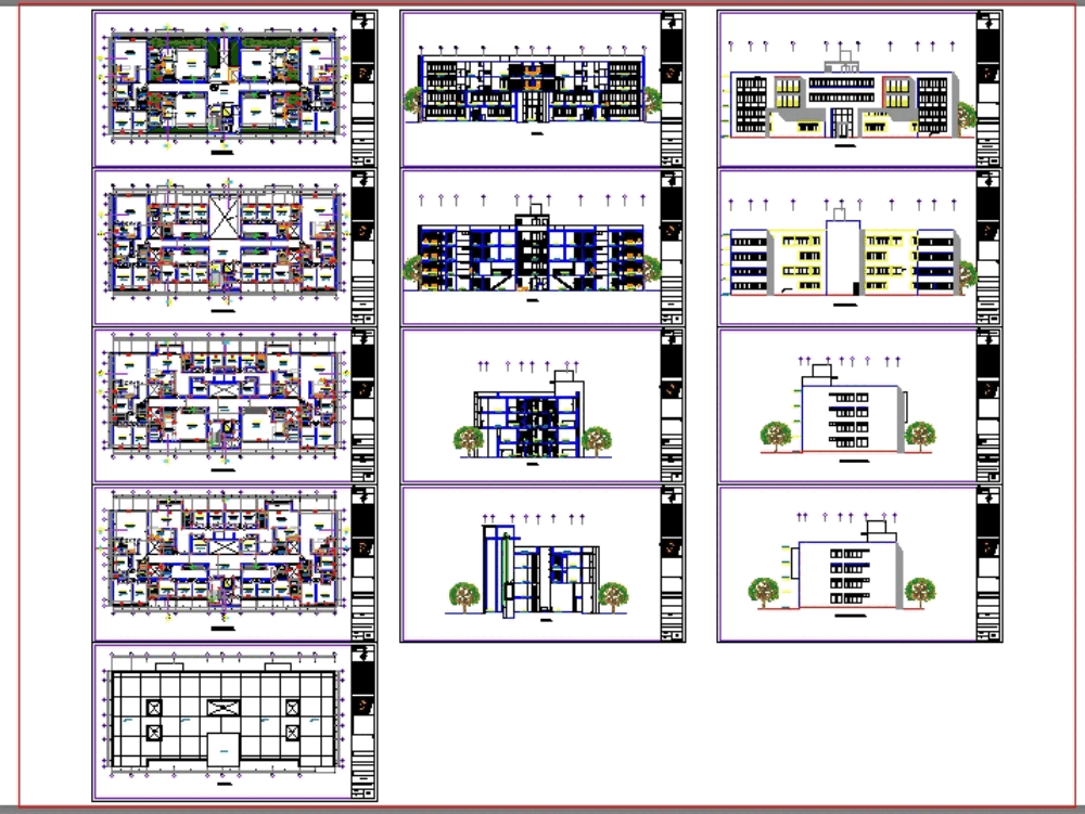 Immeuble Multifamilial Dans Autocad Téléchargement Cad 971 Mb Bibliocad 7108