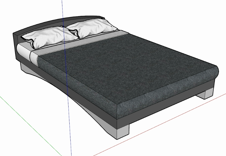 3D modern bed