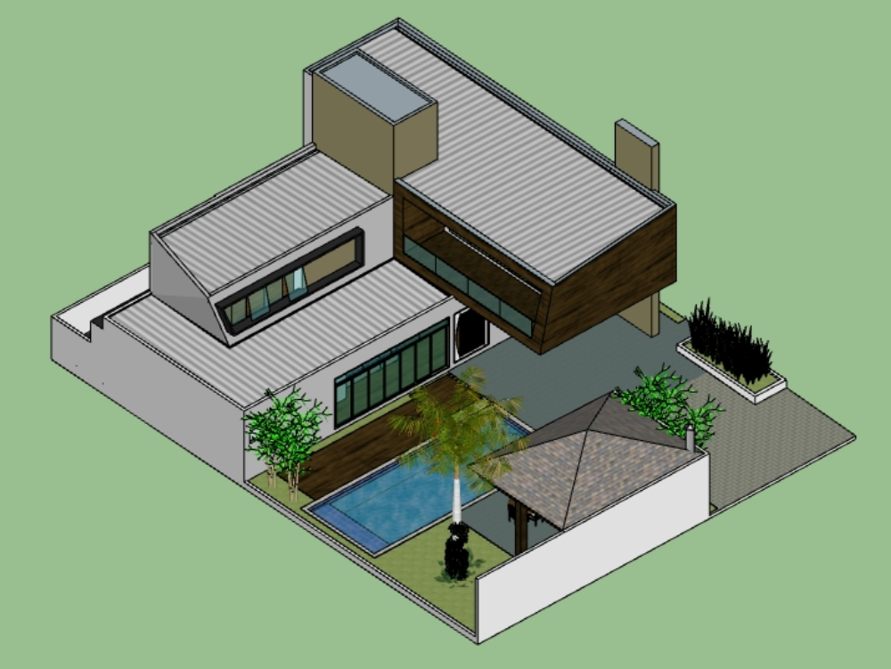 Modern 3D house