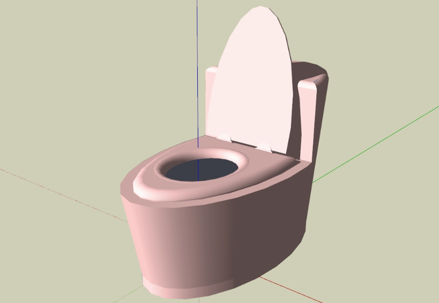 Einfache Toilette 3d