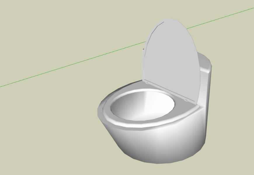 3d modern toilet