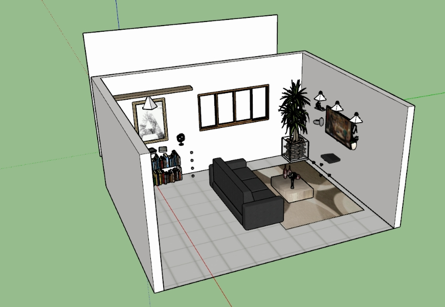 Sala de estar 3D