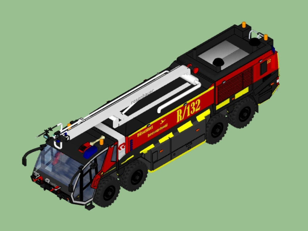 ROSENBAUER fire truck 3D
