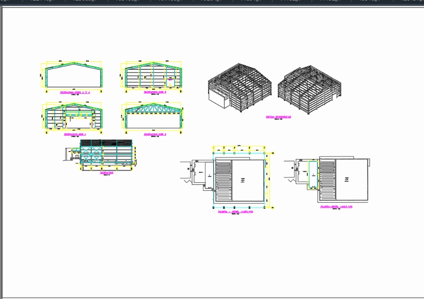 METALLIC ENCLOSURE FOR A TWO WATER TREATMENT PLANT