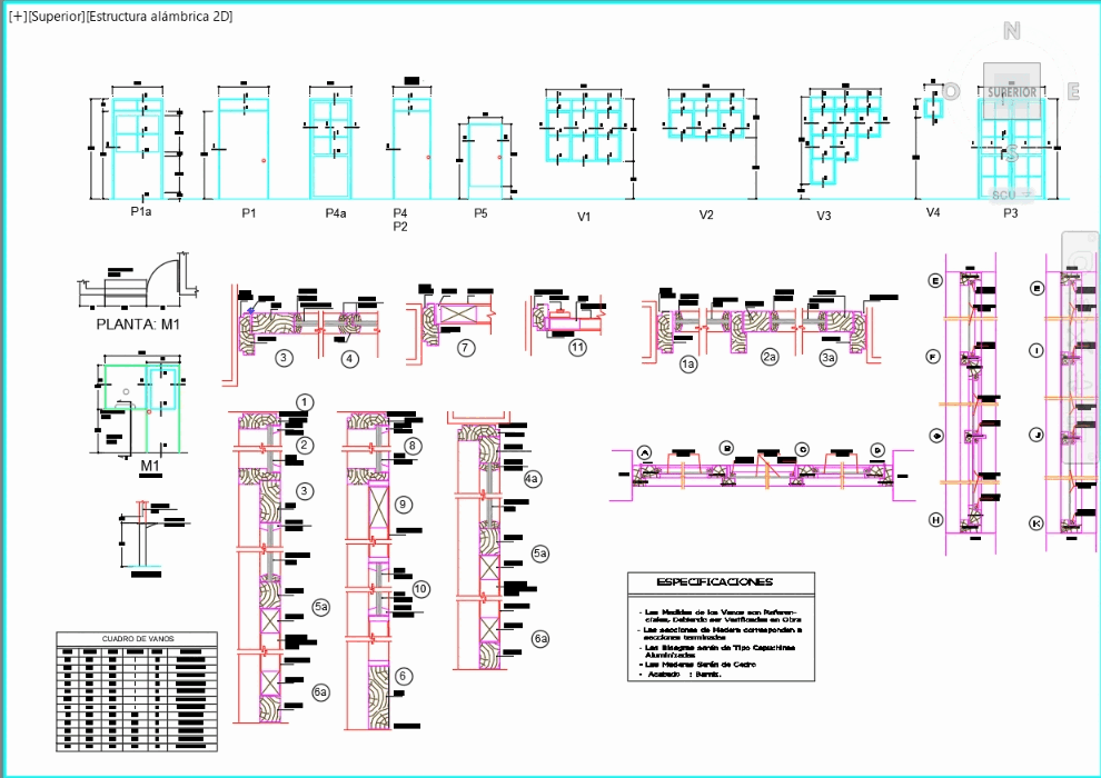 Details Of Windows And Doors In Autocad Cad 213 58 Kb Bibliocad