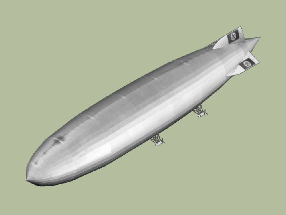 Dirigível Hindenburg 3D