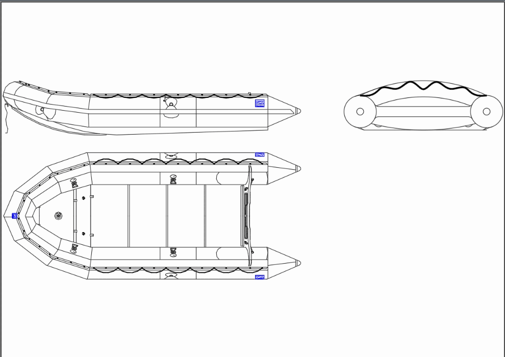 Яхта чертеж автокад