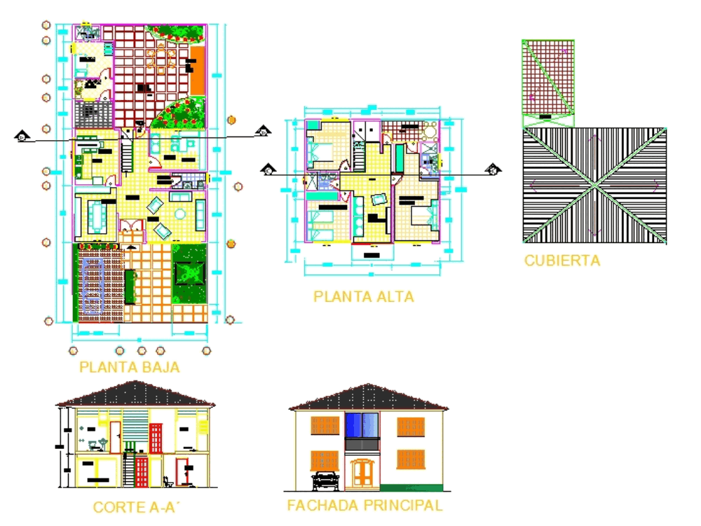 Vivienda En Autocad Descargar Cad Gratis Kb Bibliocad