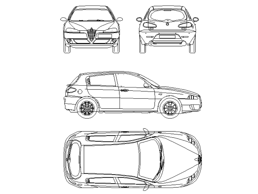 Alfa Romeo 147 5 Tueder 2005