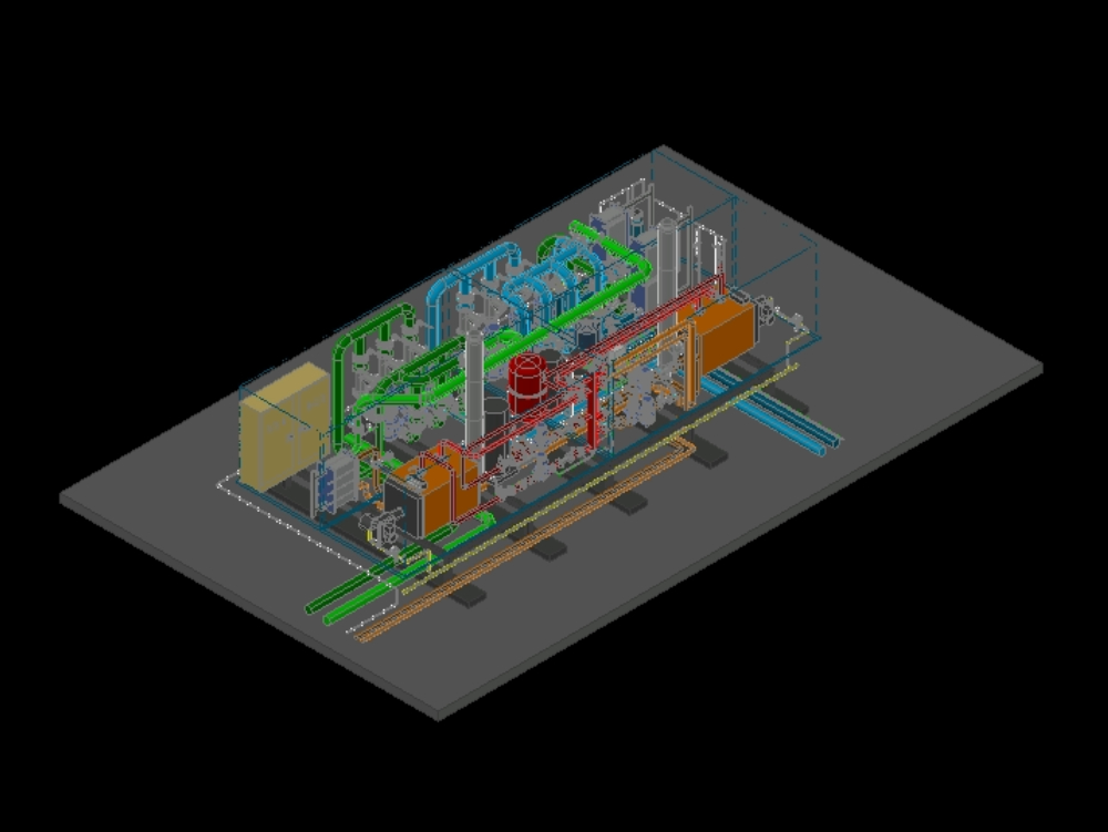 Cold and heat equipment in 3d.