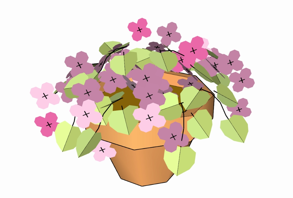 Flowerpot com flores