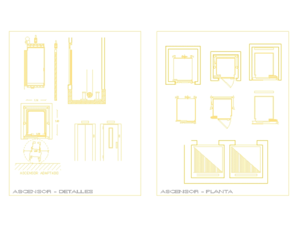 autocad elevator blocks free download