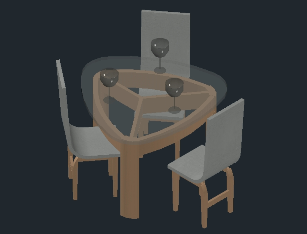 mesa comedor 3D