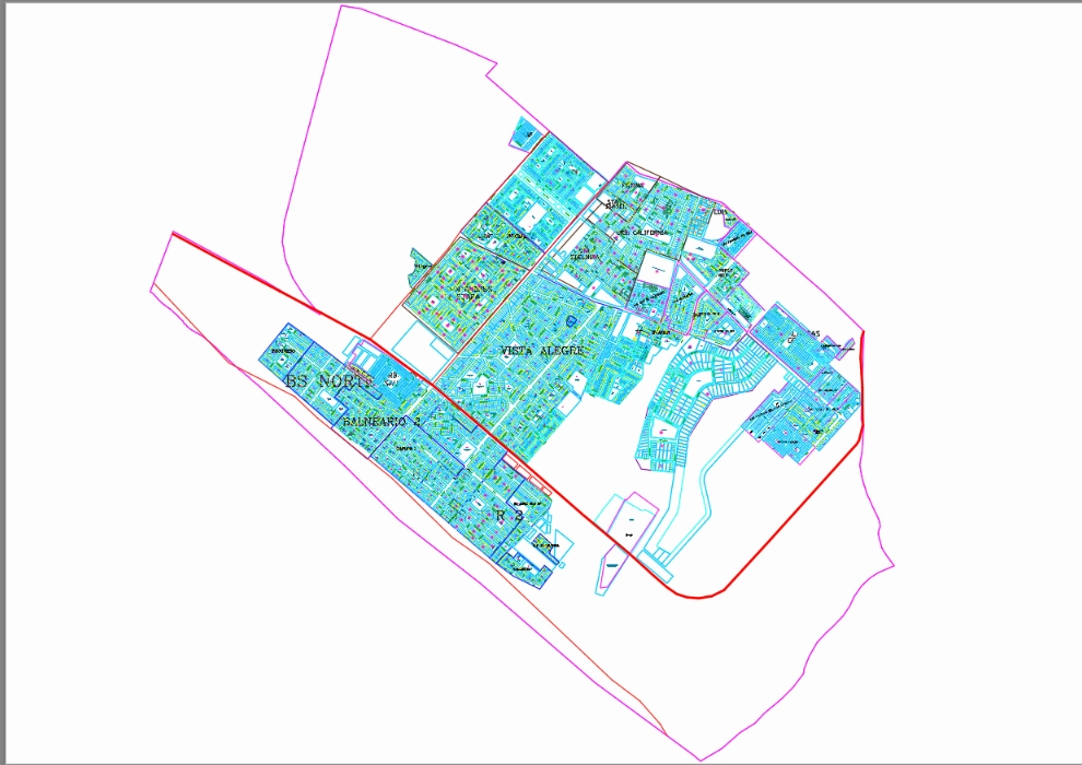Plano del distrito Víctor Larco