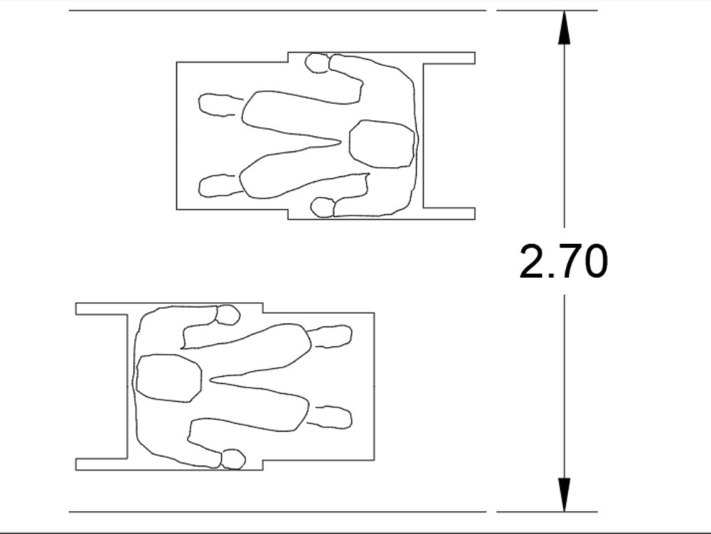 Double chair measurements