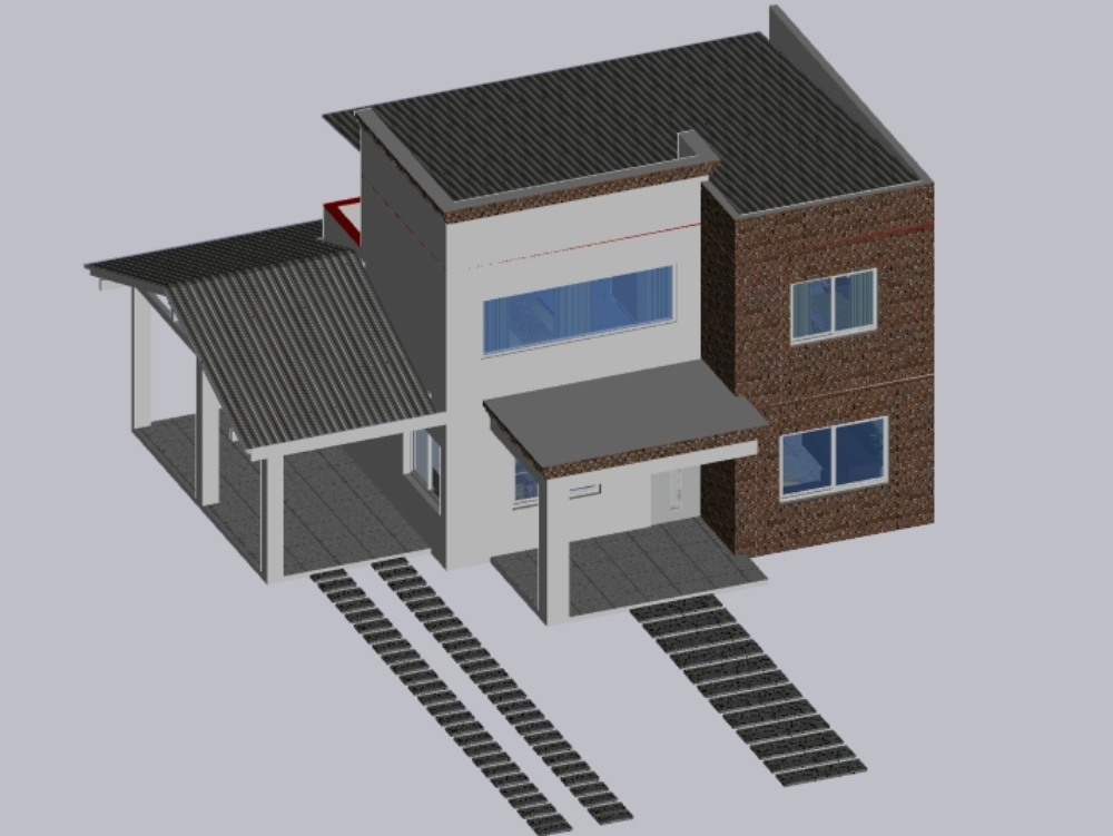 3D logement familial duplex