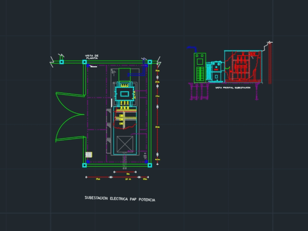 Electrical Substation In Autocad