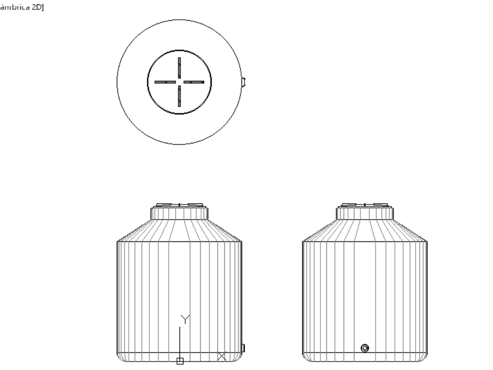 tank with lid