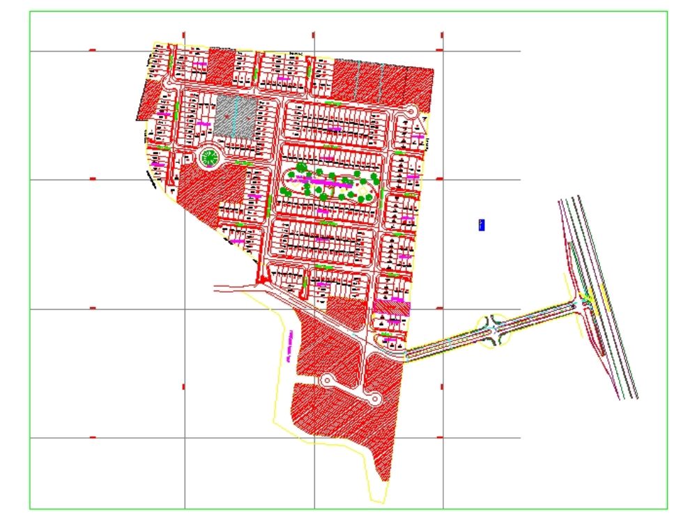 Esquema de una urbanizacion